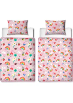 Peppa Pig Lovely Coverless Quilt Reversible Duvet Set