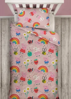 Peppa Pig Lovely Coverless Quilt Reversible Duvet Set