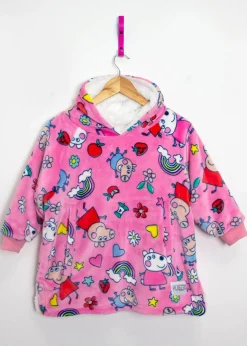 Peppa Pig Sunny Days Wearable Hooded Snuggle  Fleece