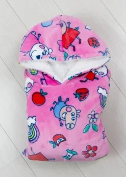 Peppa Pig Sunny Days Wearable Hooded Snuggle  Fleece