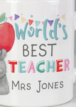 Personalised Memento Company White Me to You World's Best Teacher Mug