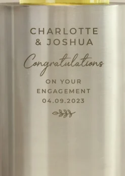 Personalised Memento Company Silver Free Text Wine Cooler