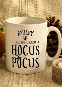 Personalised Memento Company White Halloween Hocus Pocus Mug