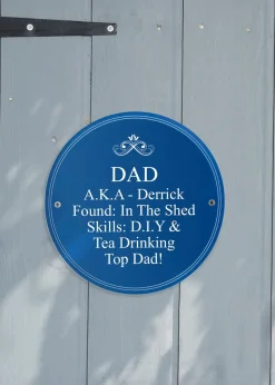 Personalised Memento Company Blue Heritage Plaque
