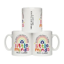 Personalised Memento Company White Shape Little Minds Mug