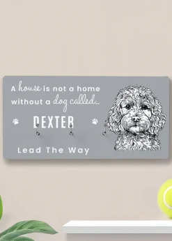 Personalised Memento Company  Cockapoo Grey Lead Hooks