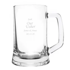 Personalised Memento Company Clear Glass Pint Stern Tankard