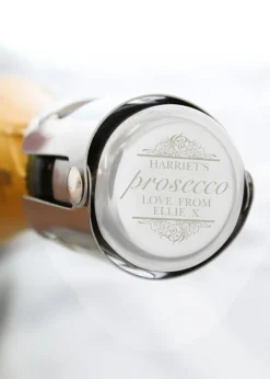Personalised Memento Company Silver Prosecco Bottle Stopper