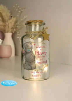 Personalised Memento Company Me To You Forever My Friend LED Clear Glass Jar