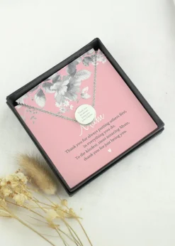Personalised Memento Company Mum Sentiment Silver Tone Necklace & Box