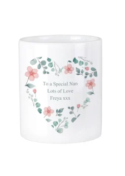 Personalised Memento Company Wood Botanical Leaves Certificate Holder