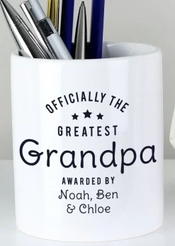 Personalised Memento Company White Officially The Greatest Ceramic Storage Pot