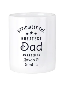 Personalised Memento Company White Officially The Greatest Ceramic Storage Pot
