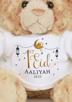Personalised Memento Company Brown 1st Eid Teddy Bear