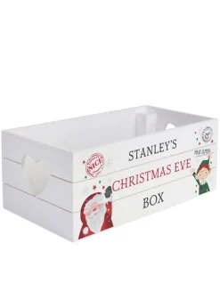 Personalised Memento Company White Wood Christmas Crate