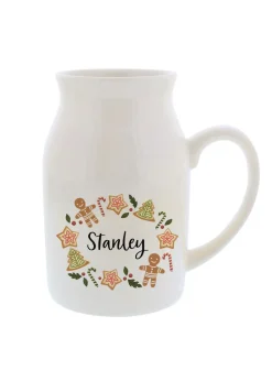 Personalised Memento Company White Christmas Milk Jug