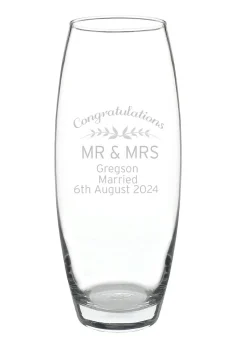 Personalised Memento Company Clear Botanical LED Glass Jar