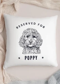 Personalised Memento Company Cockapoo White Cushion