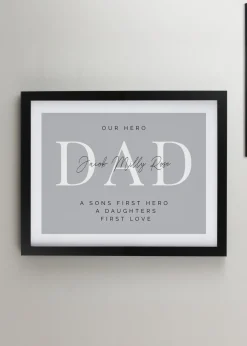 Personalised Memento Company Black Poster Frame