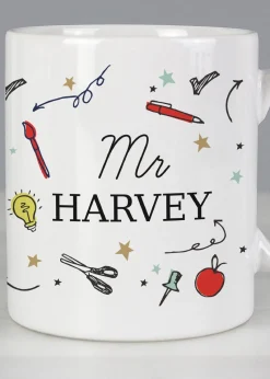 Personalised Memento Company White School Teachers Mug
