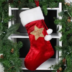 Personalised Memento Company Red First Christmas Stocking