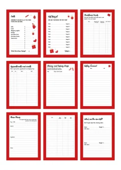 Personalised Memento Company Red Christmas A5 Planner