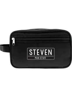 Personalised Memento Company Black Toiletry Bag