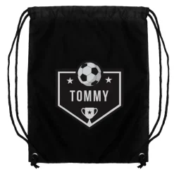 Personalised Memento Company Black Football Kit Bag