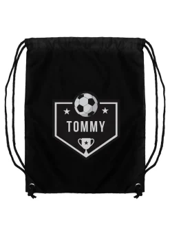 Personalised Memento Company Black Football Kit Bag
