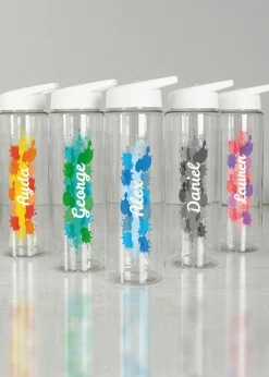 Personalised Memento Company Clear Splash Name Only Water Bottle