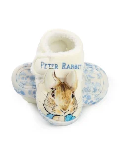 Peter Rabbit Kids Character Face Velcro Loafer Slippers (4 - 10 Younger)