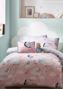 Peter Rabbit™ Sleepy Head Abstract Duvet Cover Set Pink