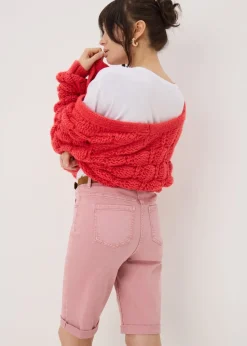 Pink April Denim Shorts