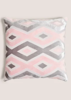 Pink Diamond Velvet Cushion