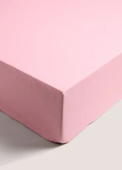 Pink Fitted Bed Sheet