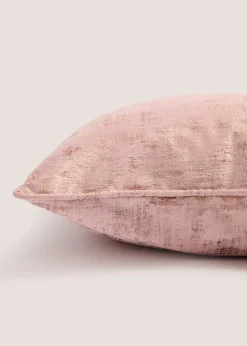 Pink Foiled Velvet Pillow