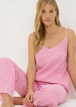 Pink Gingham Cami Pyjama Set