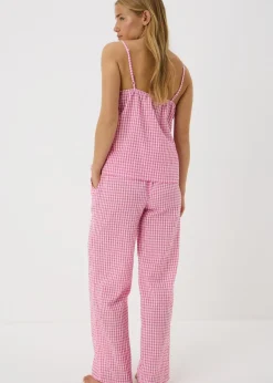 Pink Gingham Cami Pyjama Set