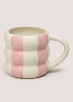 Pink Stripe Bubble Mug