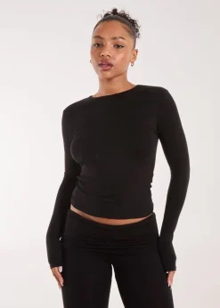 Pink Vanilla Black Long Sleeve Top