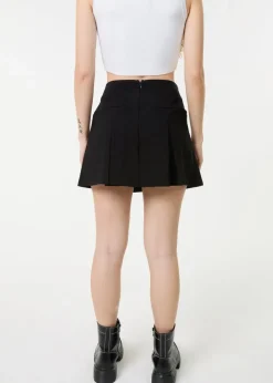Pink Vanilla Black Mini Pleated Skort