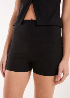 Pink Vanilla Black Pinstripe Tailored Shorts