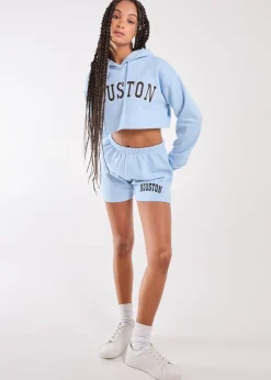 Pink Vanilla Blue Houston Fleece Shorts
