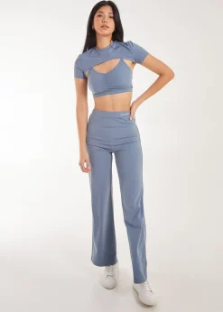 Pink Vanilla Blue Super Soft Active Yoga Pants