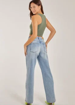 Pink Vanilla Khaki NYC Logo Racer Vest