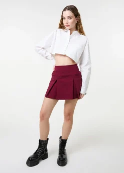 Pink Vanilla Red Mini Pleated Skort