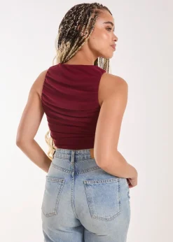 Pink Vanilla Red Racer Top Plain