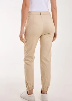 Pink Vanilla Stone Utility Stretch Cargo Trousers