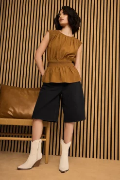 Pixiegirl Petite Black Denim Jorts