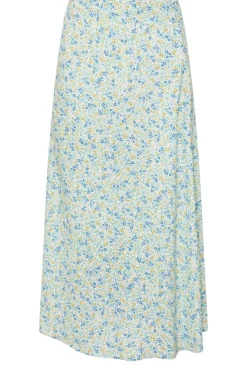 Pixiegirl Petite Blue Ditsy Floral Midaxi Skirt